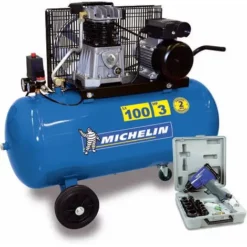 MICHELIN Soldes Boutique 29 Budget ? Compresseur Michelin 100 Litres 3 CV Avec Coffret Clé à Choc ✨