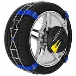 Nouveau ❤️ Chaînes Michelin Véhicules Non Chainables Pneu 195-65-15 205-45-18 205-55-16 - Bleu ?