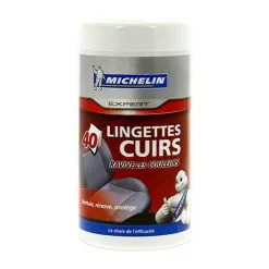 Grosses soldes ✨ 40 Lingettes Cuir - Boîte H. 165 X D. 80 Mm - Michelin ?