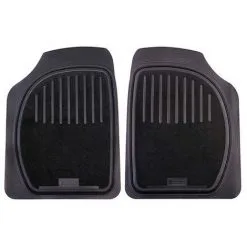 Promo ? 2 Tapis Universels Avant Caoutchouc - Moquette - Découpable - L. 740 X L. 500 X Ep. 30 Mm - Michelin ?