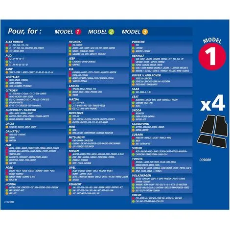 Meilleure vente ? 4 Tapis Universels Moquette T1 - Michelin ? 4 Meilleure vente ? 4 Tapis Universels Moquette T1 - Michelin ? – Image 4