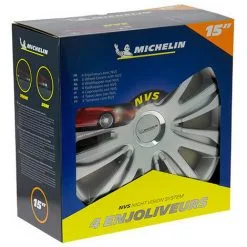 Meilleure vente ? 4 Enjoliveurs 15" NVS 42 - Chrome - Michelin ? -MICHELIN Soldes Boutique 27945509 3