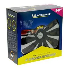 Grosses soldes ? 4 Enjoliveurs 14" NVS 3D - Black Edition - Michelin ? -MICHELIN Soldes Boutique 27945527 3