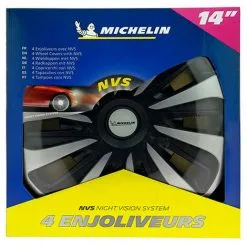 Grosses soldes ? 4 Enjoliveurs 14" NVS 3D - Black Edition - Michelin ? -MICHELIN Soldes Boutique 27945527 5