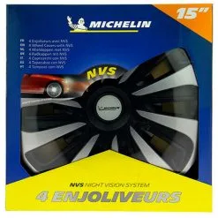 Le moins cher ? 4 Enjoliveurs 15" NVS 3D - Black Edition - Michelin ? -MICHELIN Soldes Boutique 27945530 5