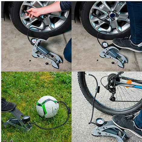 Grosses soldes ? Pompe à Pied à Manomètre Homologué - Max. 7 Bars - Michelin ? 2 Grosses soldes ? Pompe à Pied à Manomètre Homologué - Max. 7 Bars - Michelin ? – Image 2