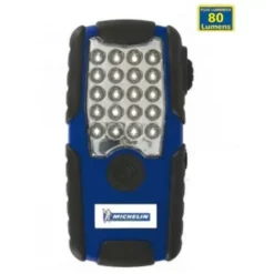 Vente flash ? Lampe De Poche LED Antichoc 1W 81lm à Piles 3xLR06 AA (inclus) Aimantée Au Dos + Crochet MICHELIN INT-M2L24 ?
