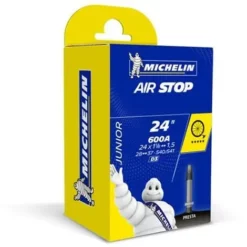 Vente flash ? Chambre à Air Michelin Airstop 24" X 1 3/8-1,5" 600A (28/37-540/541) D3 Valve Presta Vélo Enfant Junior Vtt Ville Route ?